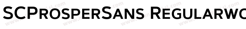 SCProsperSans Regularwoff2字体转换